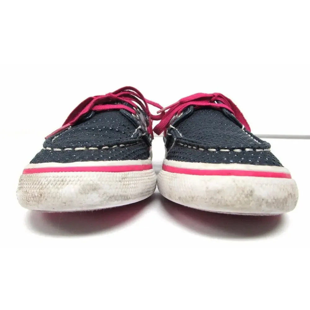 Sperry Top Sider girls youth size 13 kids shoes pink navy blue bahama